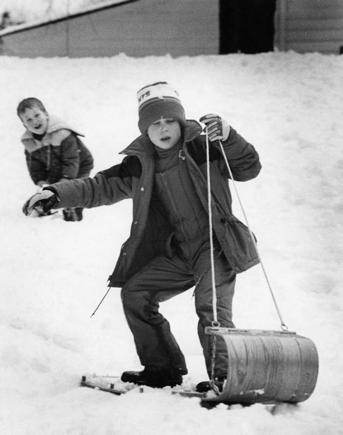 1987: Snowy, icy February